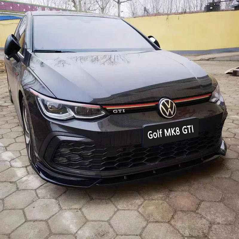 For Volkswagen VW Golf 8 MK8 GTI GTD GTE Rline 2020 2021 2022 2023 Front Bumper Lip Spoiler Lower Side Splitters Guards Cover