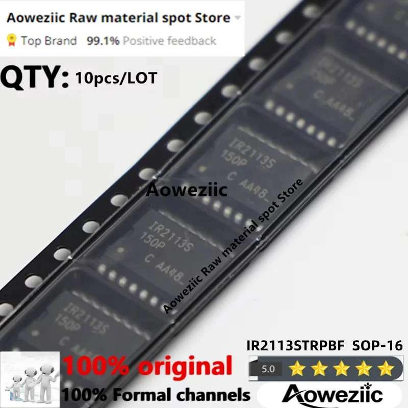 Aoweziic  2025+ 100% New Imported Original IR2113S IR2113STRPBF SOP-16 High Iow Bridge Driver IC