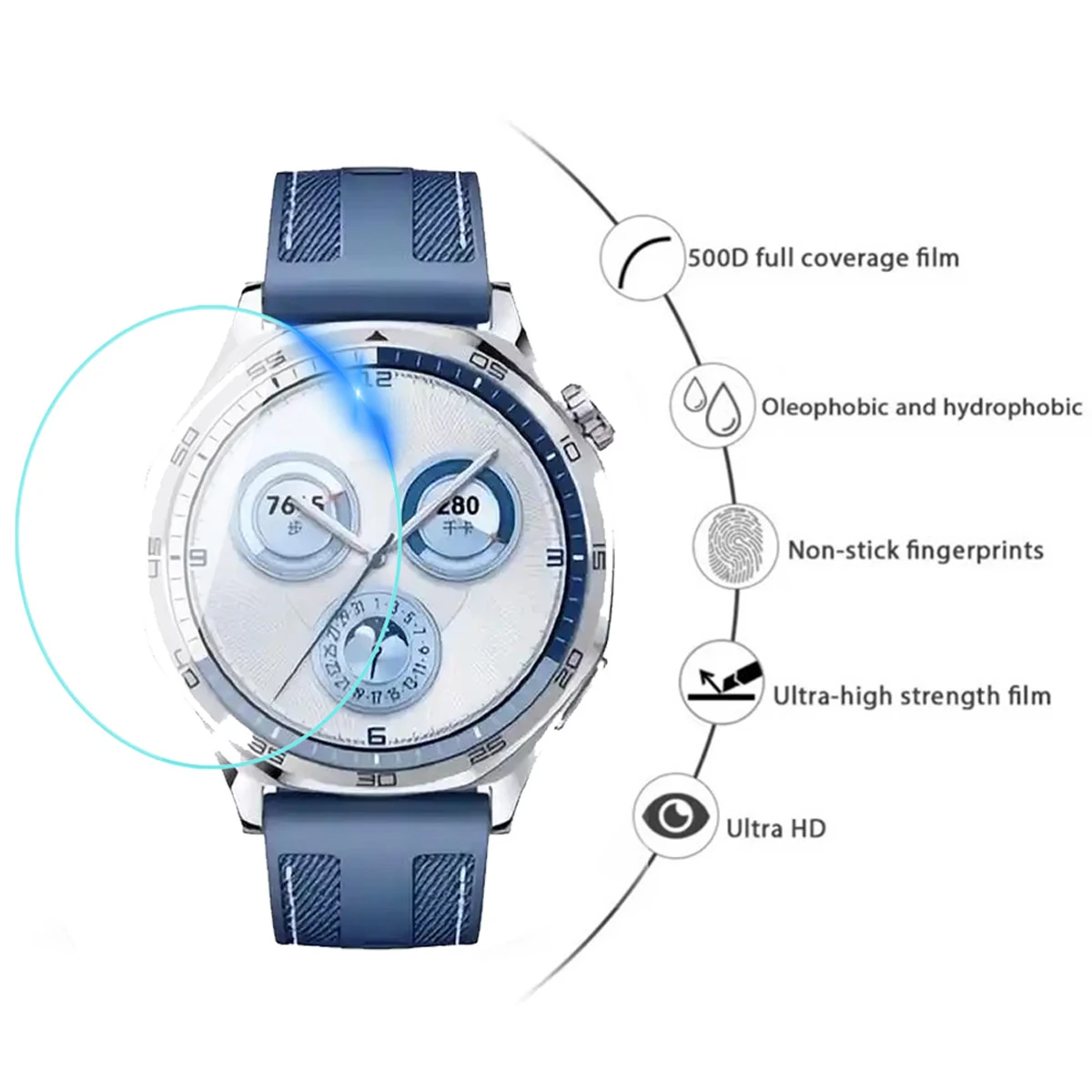 Szkło hartowane 9H do Huawei Watch GT6Pro 46 41mm, wysokiej jakości folia ochronna na ekran, trwała, HD, odporna na zarysowania, akcesoria do GT6
