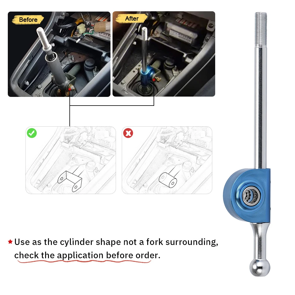 Silver Durable And Efficient Shifter Gear For Quick Gear Changes Professional Throw Short Shifter