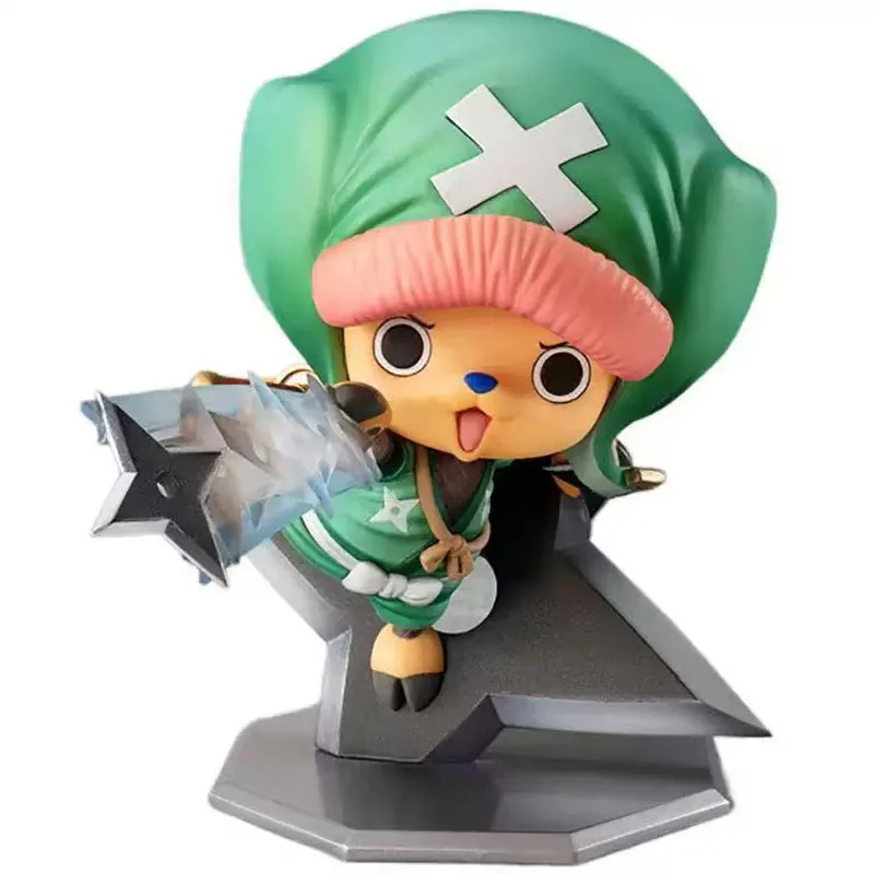 Anime uma peça figura de ação pvc quimono ninja tony chopper coleção decoração modelo brinquedos boneca presente