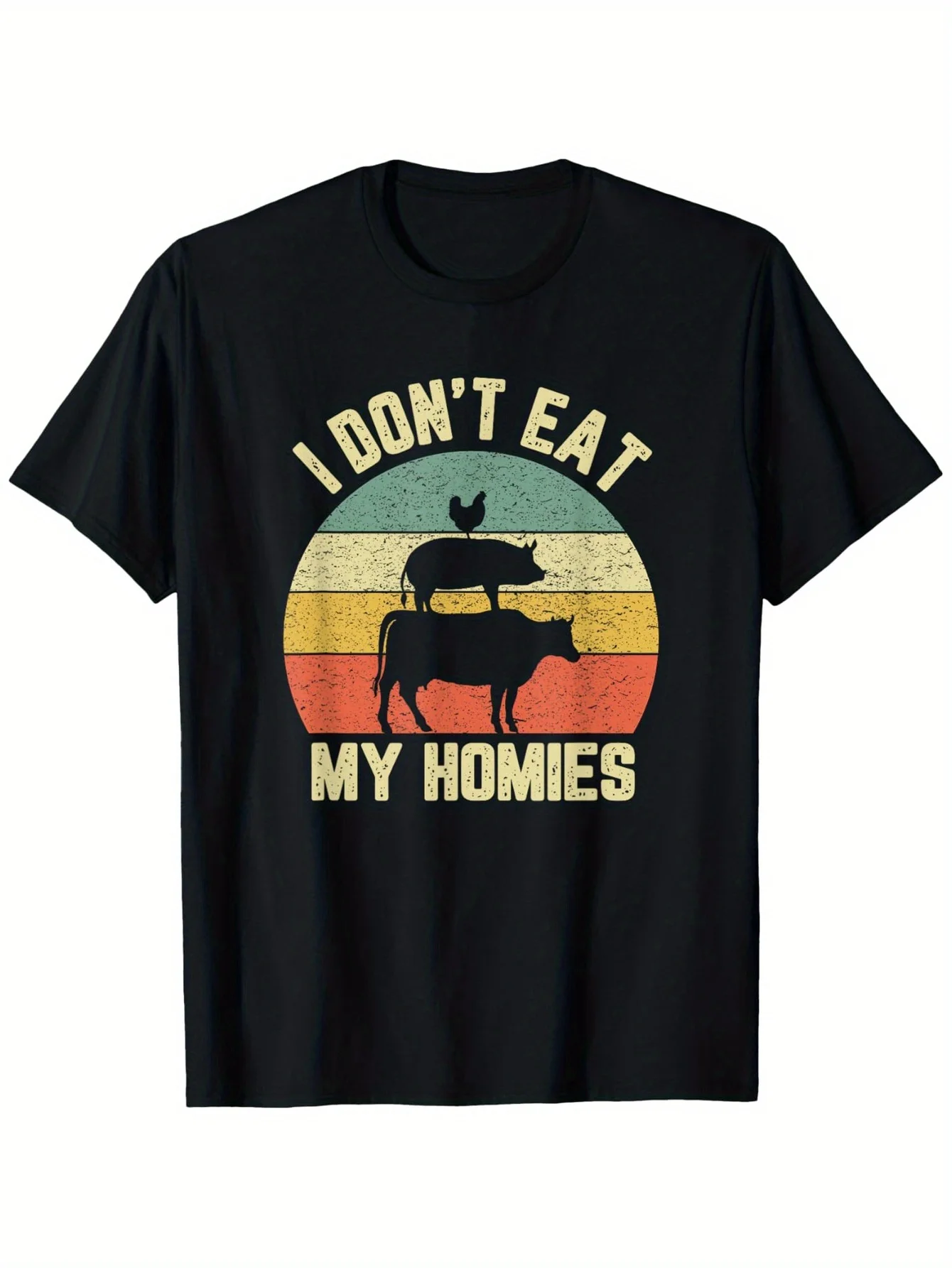 

Vegan "I Don't Eat My Homies" T-Shirt - Pre-Shrunk Cotton, S-3XL Animal Lover Gift