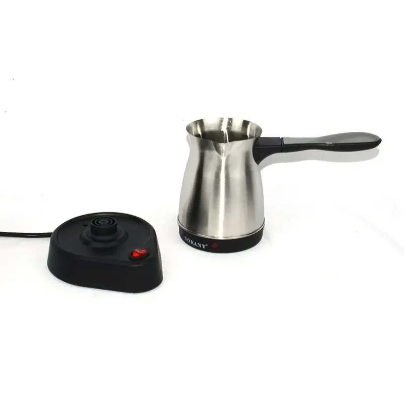 600w türkische elektrische Kaffee maschine, 500ml freistehende italienische Moka-Kanne, Edelstahl material, arabische tragbare Espresso maschine