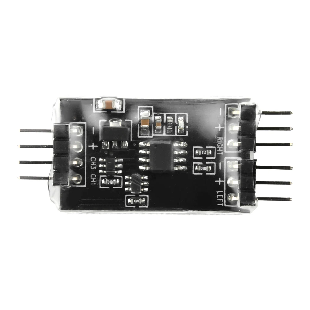 Controlador de mistura de canal duplo sem escova, interruptor misturador de diferença de velocidade em dois sentidos para delta wing v cauda rc avião modelo carro barco