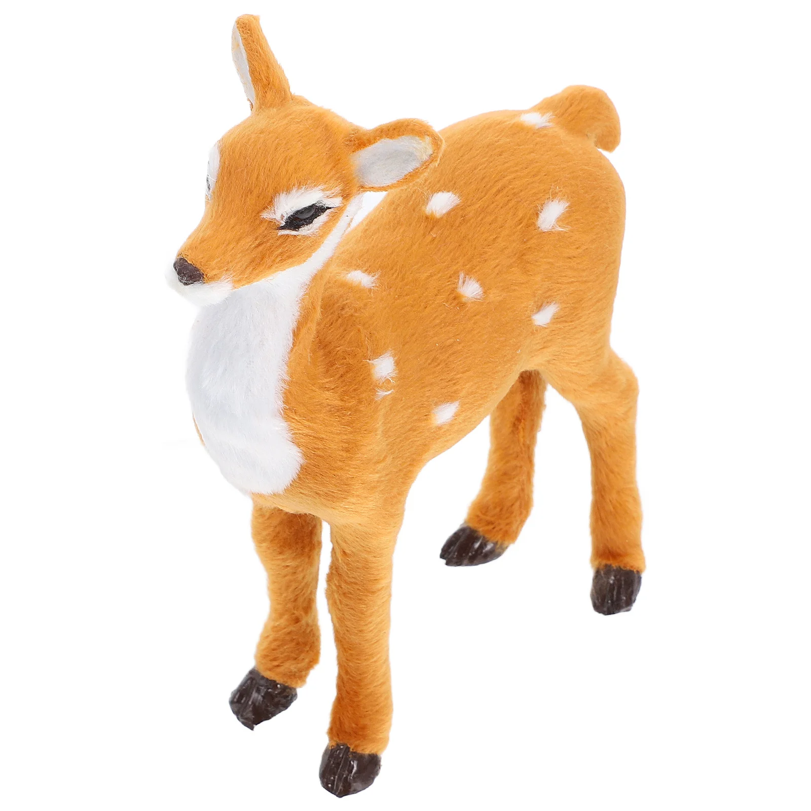

Simulation Elk Small Animal Statue For Home Office Desktop Christmas Decoration Xmas Deer Ornament Room Decor Indoor