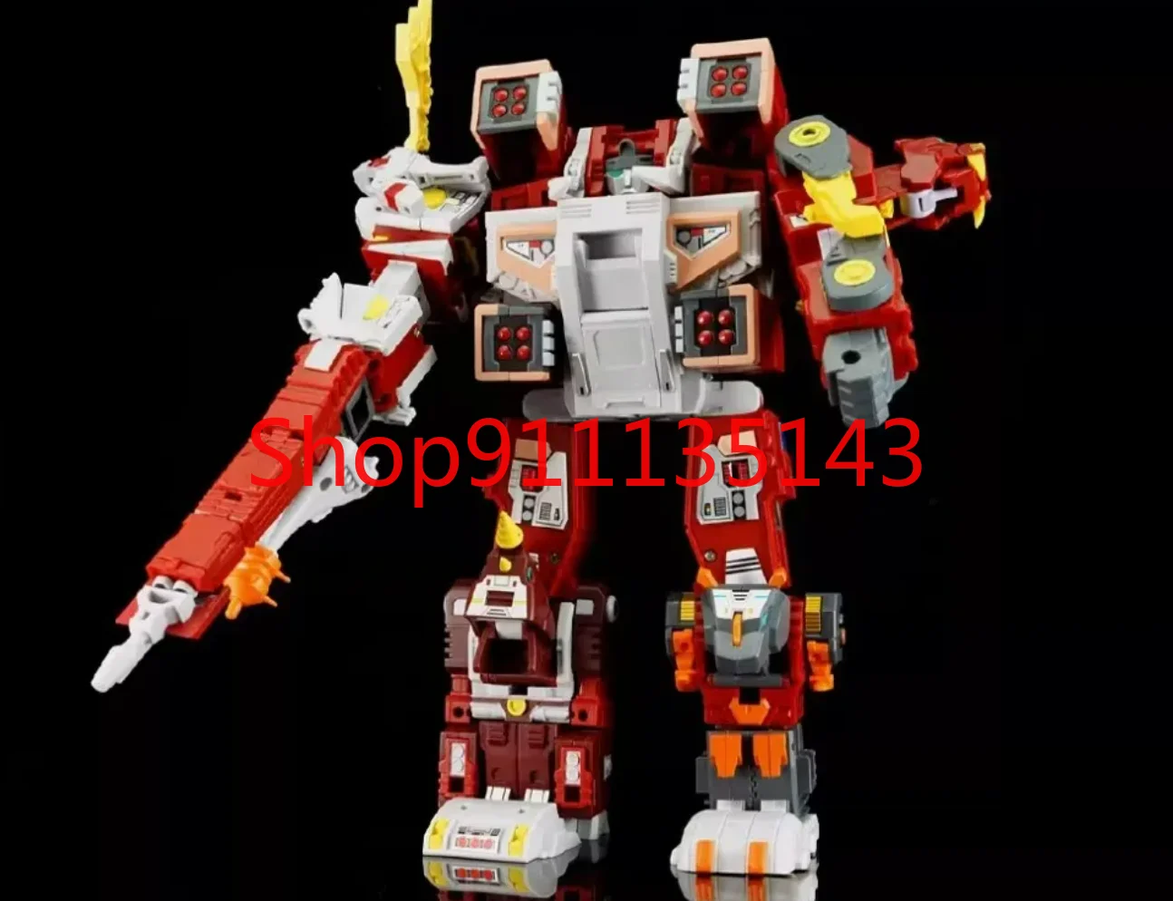 FansProject FPJ Dinoking Fans Project Saurus Uranus 5PCS Un set Versión Color Rojo En Stock