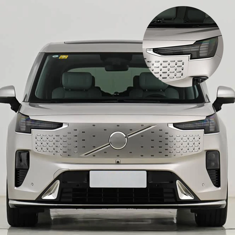 TPU Car Headlight Cover for Volvo EM90 2024-2026 Anti-Scratch High Gloss Smoke Black Pre-Cut Vinyl Wrap Protection Film Kit - view 4