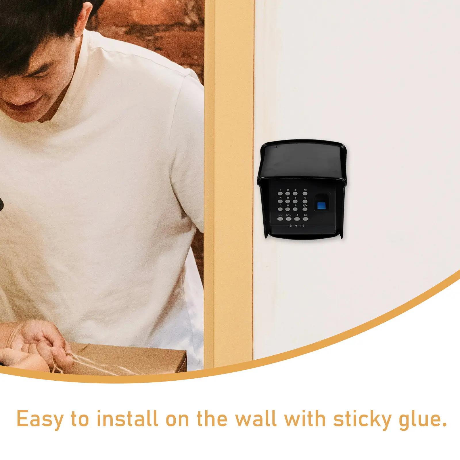 1Pcs Doorbell Rain Cover Waterproof Splashproof Thick Plastic Protector Easy Install for Home Office Garden Garage
