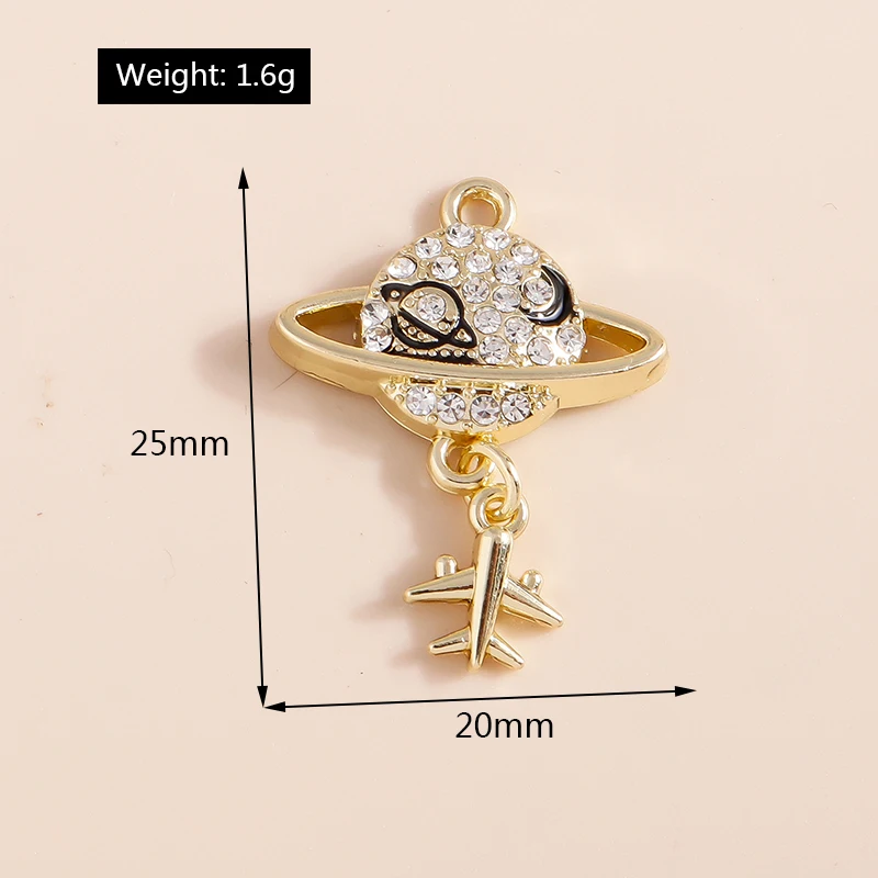 Leslie 4 stücke exquisite Kristall perle runde Hase Schmetterling Bowknot Charms für Ohrringe Halskette Armband DIY Schmuck Zubehör – Detail 28