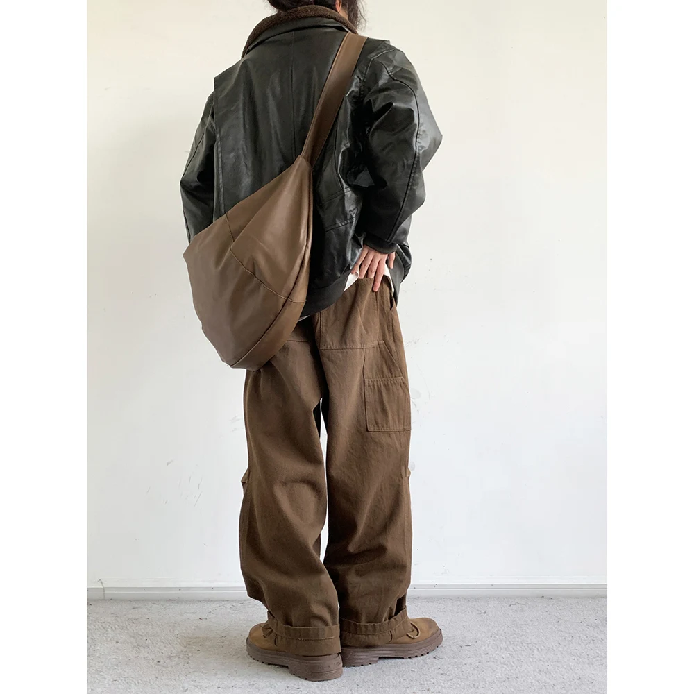 Pantaloni larghi Streetwear giapponesi per uomo abbigliamento donna Harajuku pantaloni Cargo Casual di alta qualità pantaloni Hip Hop larghi coreani