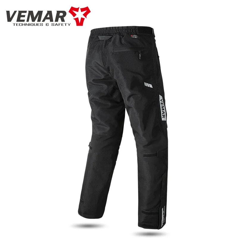 VEMAR-Pantalon à dégagement rapide pour moto, pantalon de motocross résistant au froid, imperméable et coupe-vent, marche et arrêt rapides, hiver chaud