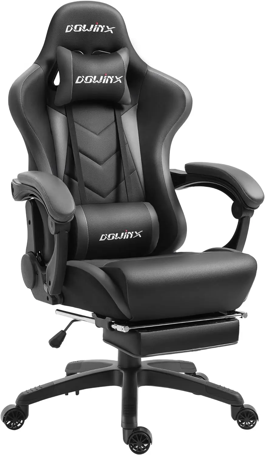 Gaming Chair Ergonomic Office Recliner for Computer with Massage Lumbar Support, Racing Style Armchair PU Leather