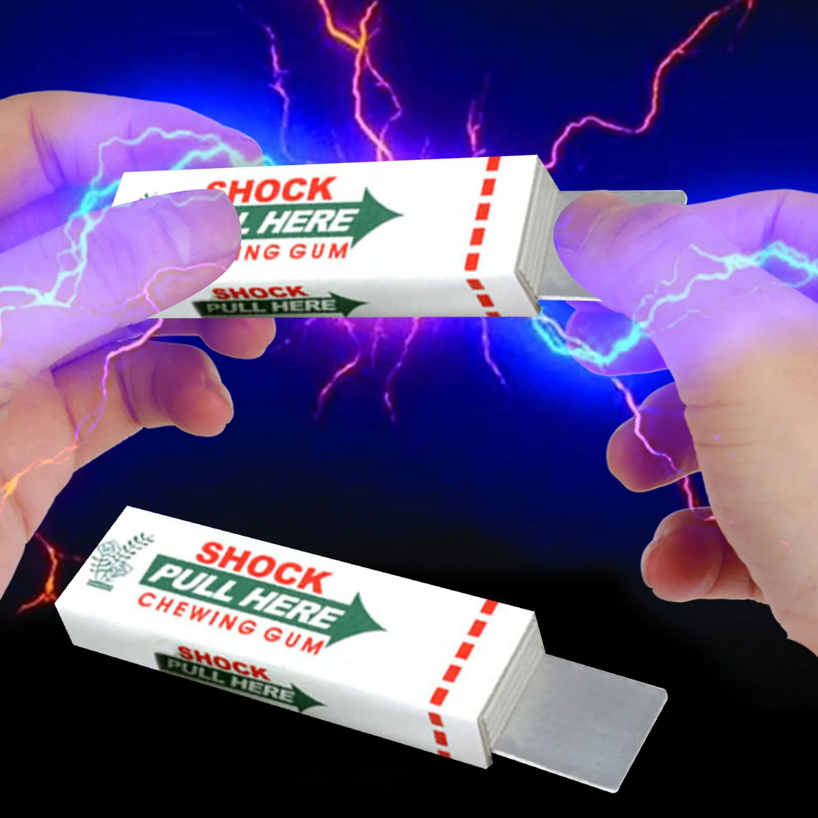 New Tricky Toy Electric Shock Chewing Gum Spoof Whole Person Electric Human Toy Novel Electrified Safety Electric Shock Toy