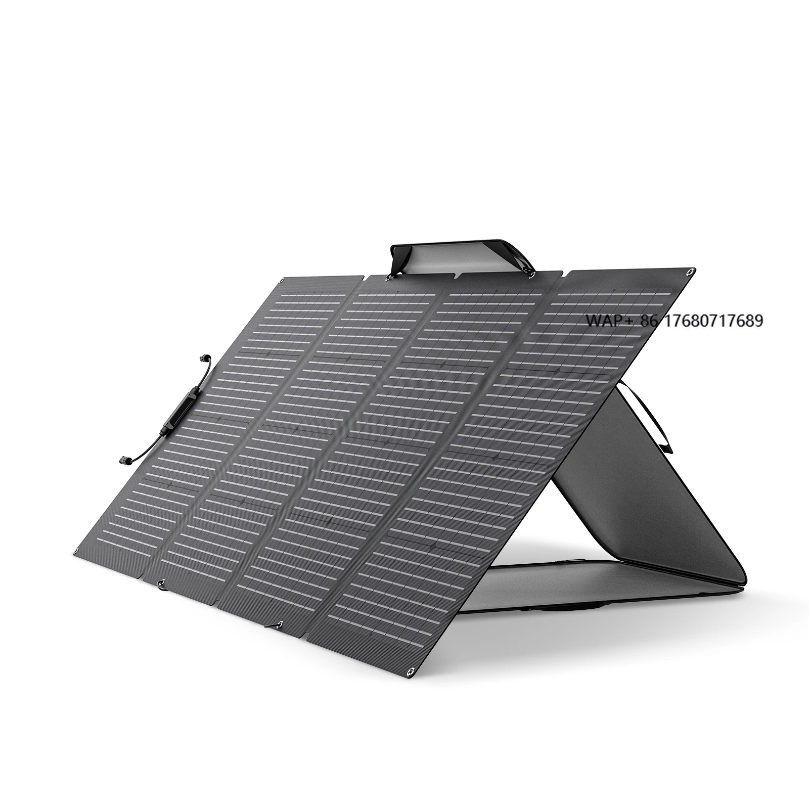 Ecoflow 220w Bifacial Foldable Solar Panel, Complete With Adjustable Kickstand, Waterproof Ip68 & Durable for Off the Grid Livin
