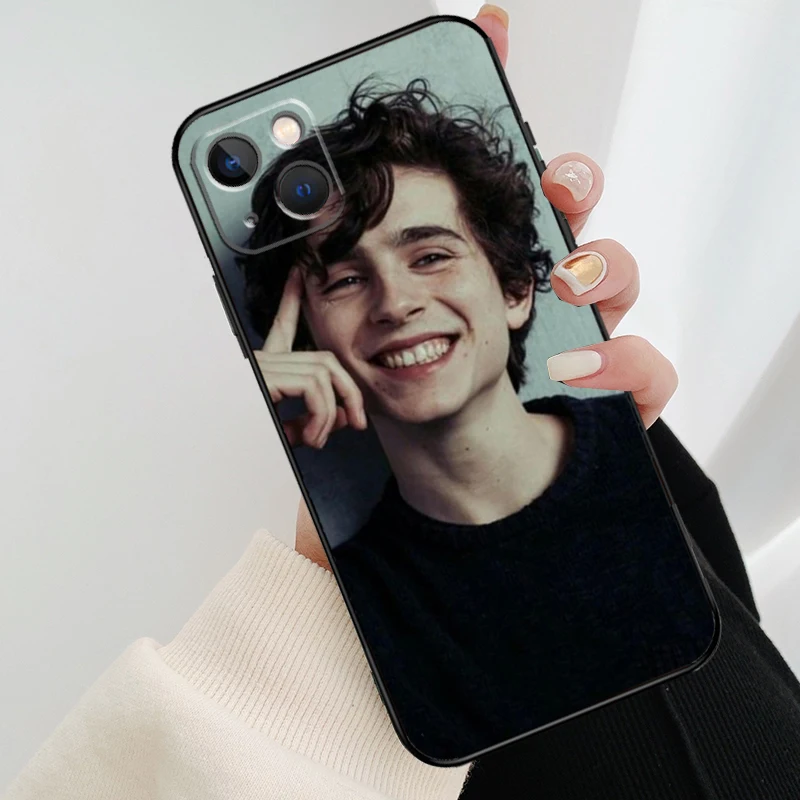 Timothee Chalamet Actor Phone Case For iPhone 13 12 11 14 15 16 Pro Max Mini X XS Max XR Plus Case Back Cover