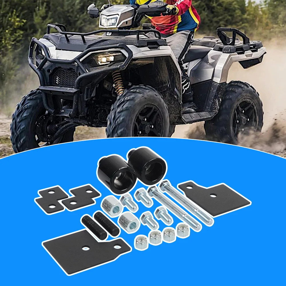 블랙 프론트 & 리어 2인치 리프트 서스펜션 키트 (1999-2025 폴라리스 스포츠맨 500 570 600 700 800 MP-1234-BK 호환)