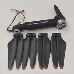 AE86 PRO MAX RC Drone Spare Parts Front Right Brushless Motor Arm + CW CCW Propeller 4PCS Folding Blade Fan Maple Leaf Wing