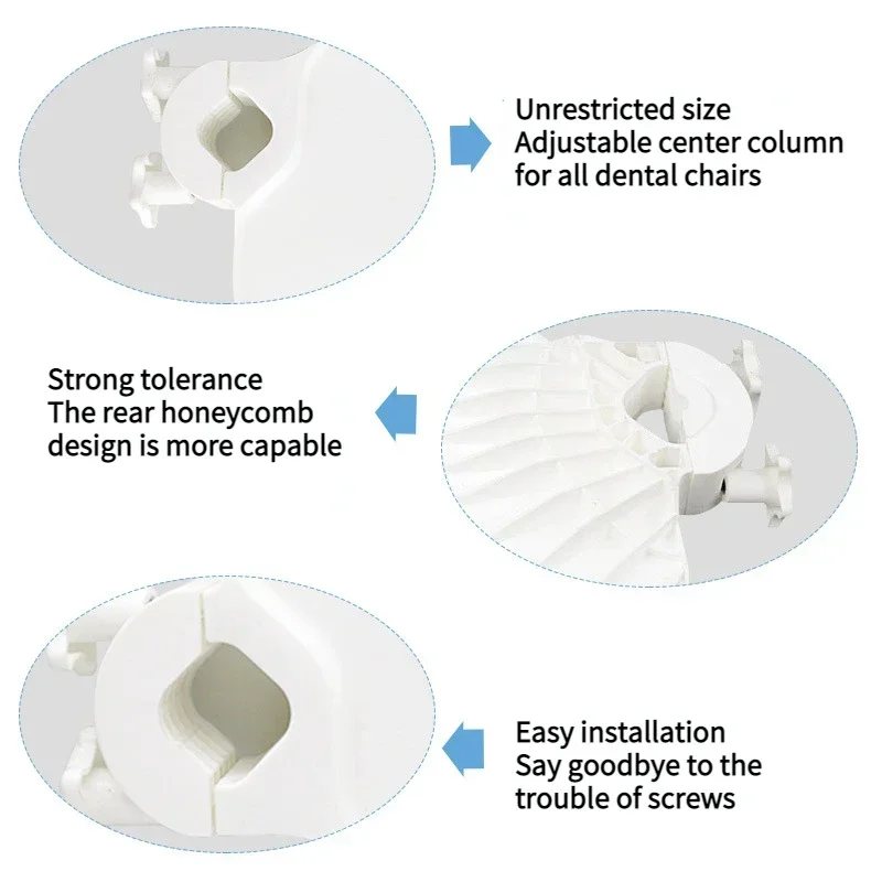 Oral Dental Chair Dental Cleaning Machine Dental Plastic Column Mounting Rack Tray Table Dental Instruments Oral Storage Tray