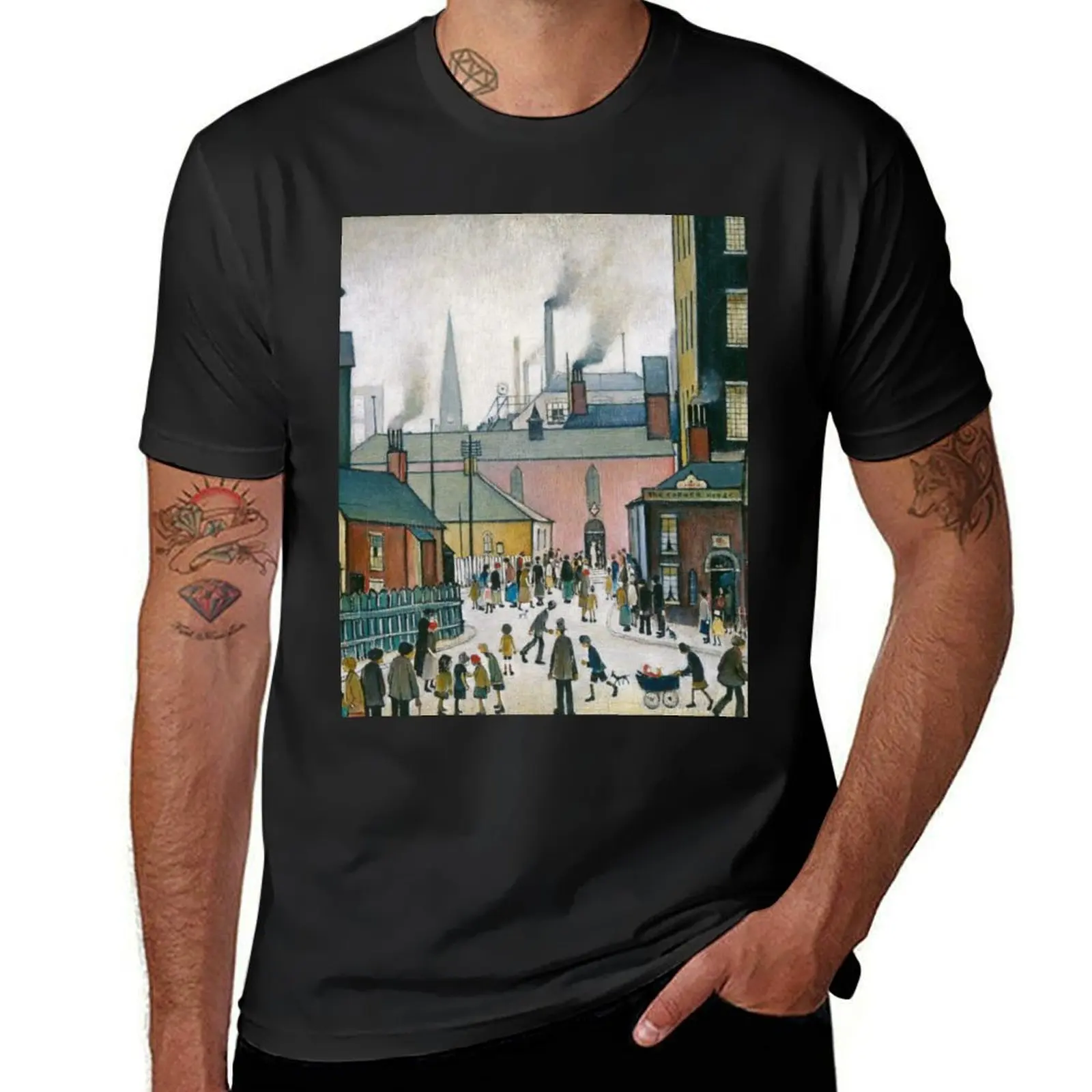 L S Lowry T-Shirt sports fans anime oversizeds T-shirts for men cotton