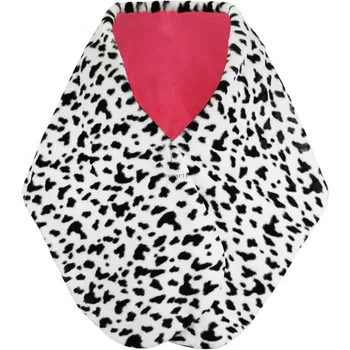 Cruella Deville Kostüm Kadın Sahte Çaldı Cosplay Cadılar Bayramı Siyah ve Beyaz Eşarp Aksesuarları başörtüsü femme musulman fular