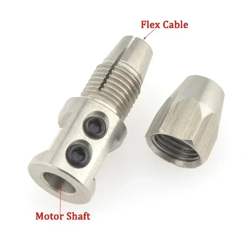 1pc Ship Flexible Coupling Stainless Steel Left/Right Flex Collet Coupler for RC Boat Model Ships Flex Cable