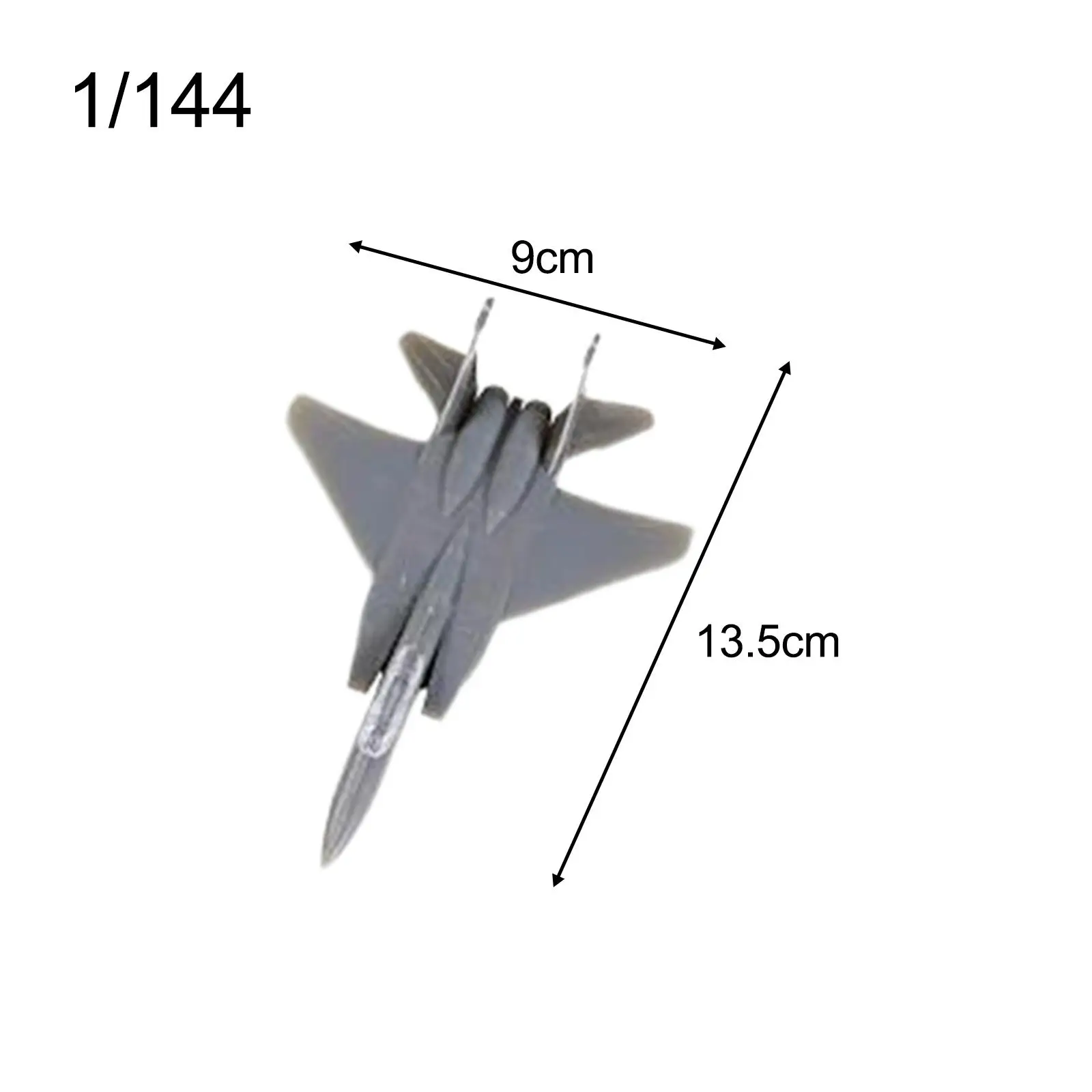 1/144 4D Assembled Fighter Plane Kits Airplane Models Simulation Model Toy for Children