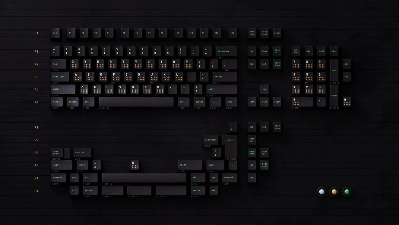qpbt Terminal Keycaps Cherry Profile PBT Dye Sublimation