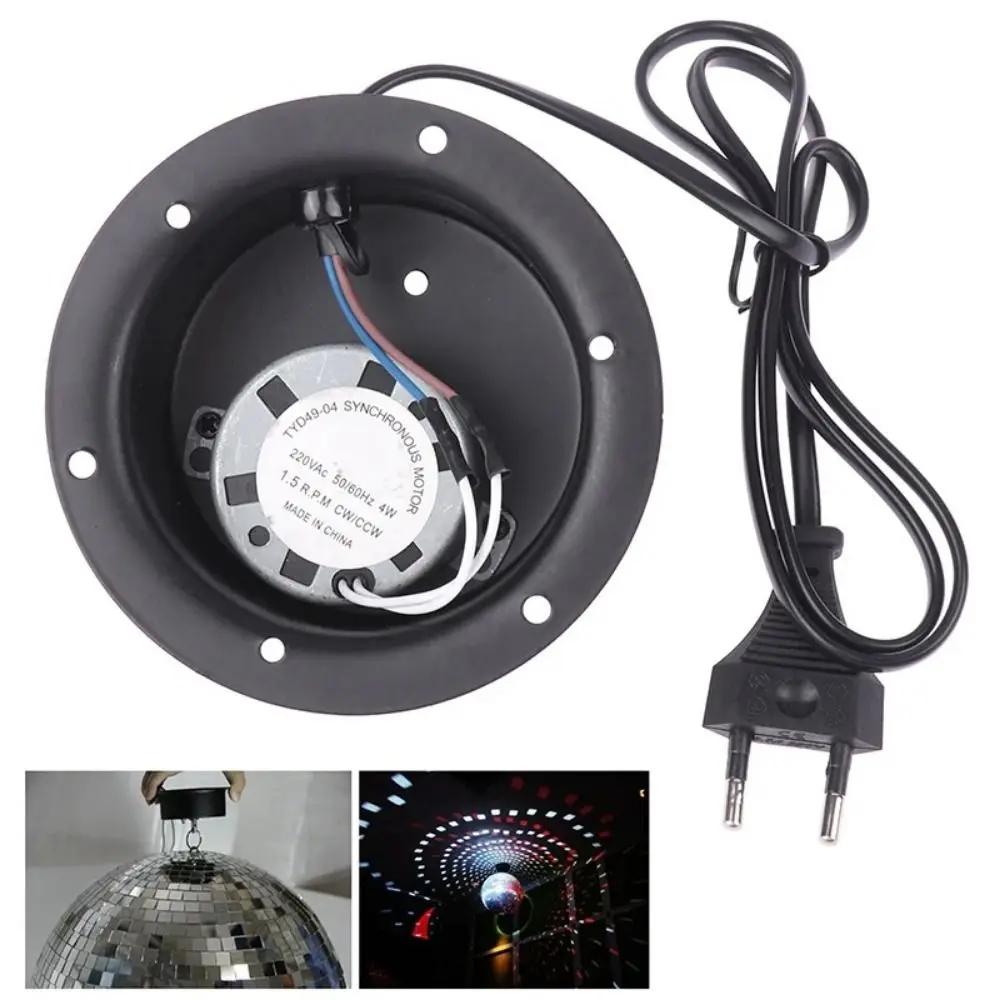 1.5 RPM 2.5 RPM Rotating Motor 220V Black Mirror Ball Motor with Plug Disco Ball Hanging Glass Mirror Motor DJ KTV Party Light