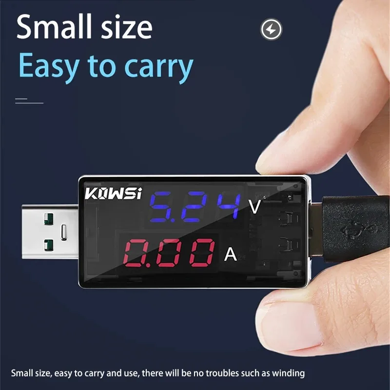 KWS-11VA USB Tester di tensione di corrente DC 4-30V voltmetro digitale 6.5A misuratore di tensione di corrente amperometro indicatore del