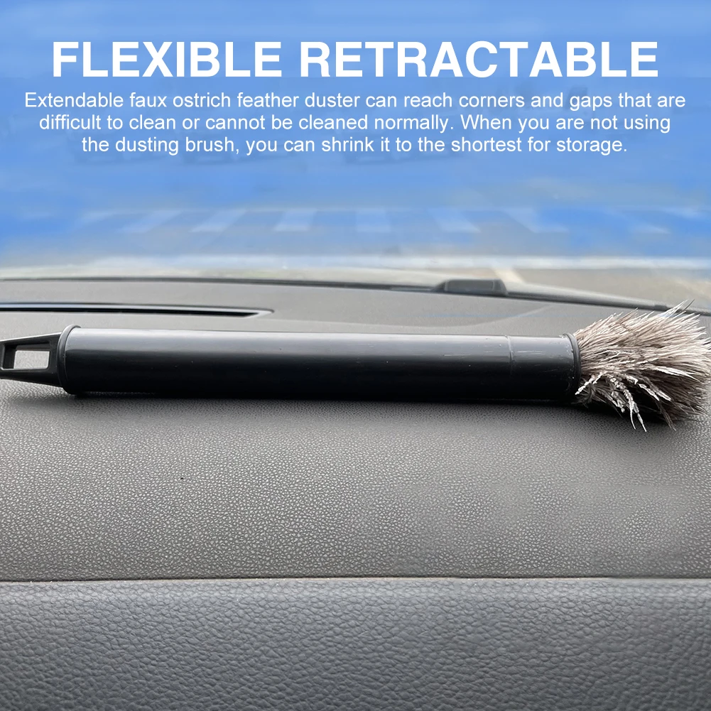 Office Faux Ostrich Feather Duster Dust Removal Cleaning Tool Sweeping Cobweb Home Decor Home Cleaning Supplies Car Cleaning