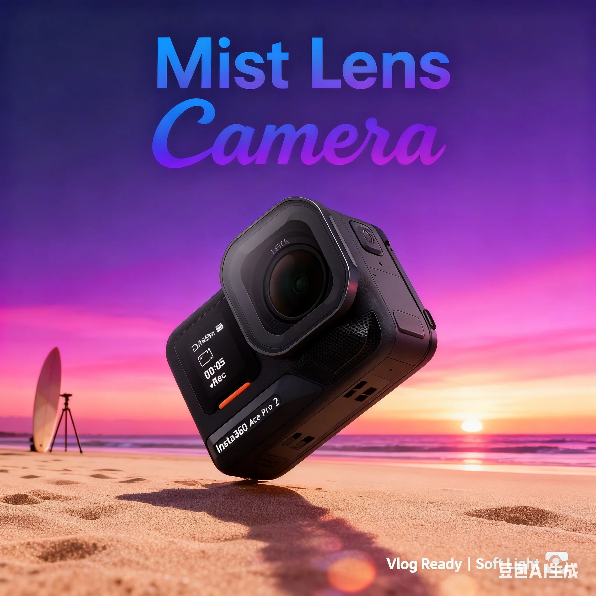 

Фильтр для камеры Insta360 Ace Pro 2-мягкая диффузионная линза черного цвета, уменьшает свет Харха, улучшает тон, стекло + силиконовая защита