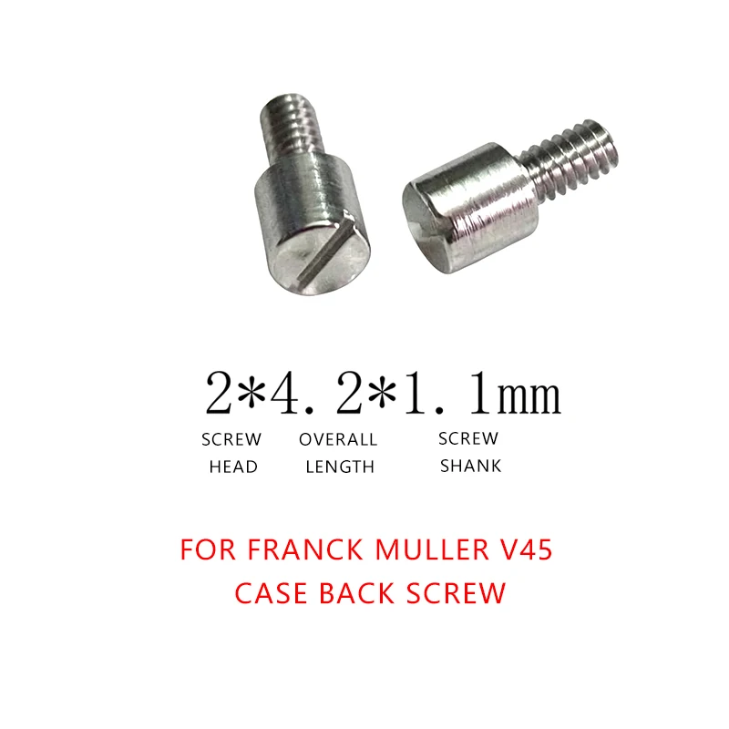 2 PCS Watch Accessories For Franck Muller V45 IWC Portofino VC85180 Middle Case Screw Case Back Screw Clasp Screw