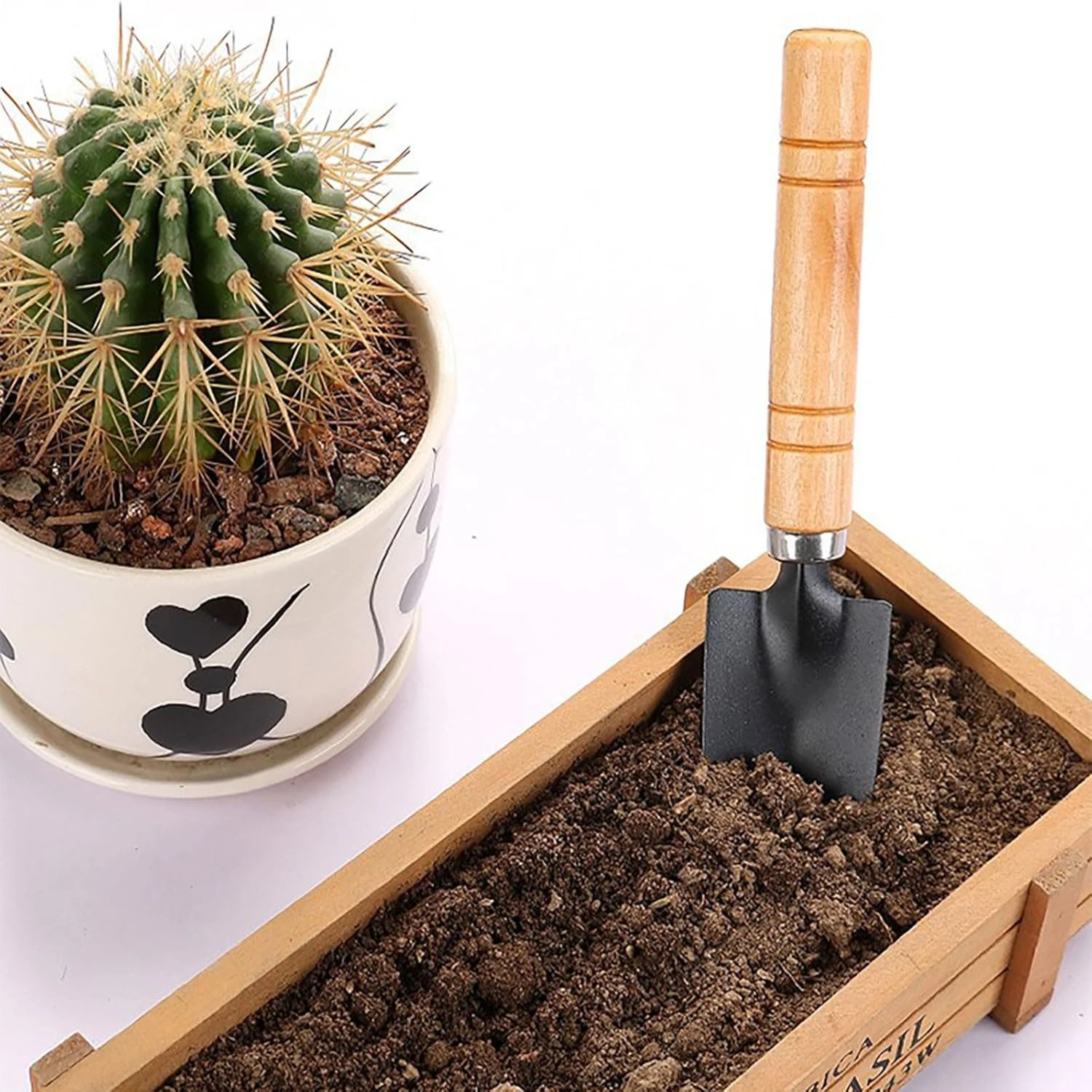 Gardening Tools Set  Piece Non Slip  Wooden  Small Gardening Tool Set Gardening Shovel Outdoor Garden Hand Tools Transplant and 