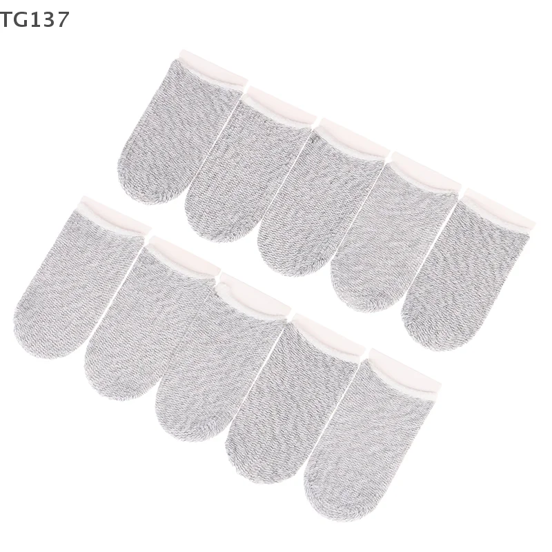 

10 шт., перчатки для пальцев с сенсорным экраном, защита от пота, рукав для большого пальца, мобильная игра