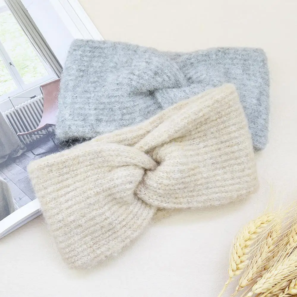 

Knitted Stretch Hairbands Useful Turban Ear Warmer Thicken Items Wide Headwraps Hair Accessories Autumn Winter Headwears