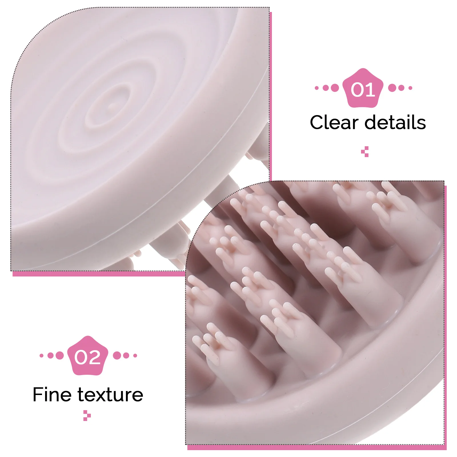 

Hair Scrubber Scalp Exfoliator Shampoo Brush For Dandruff Shower Head Massager Small Hair Washing Tool Scalp Care