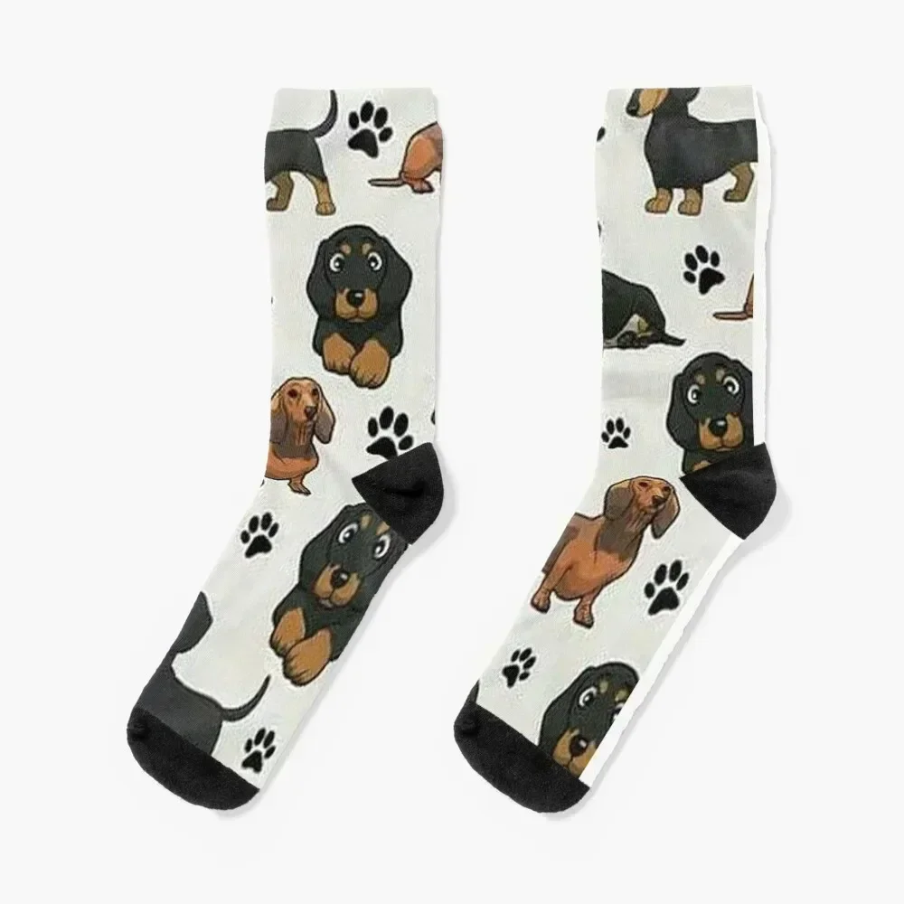 

Dachshund Dog cartoons cute Socks funny gift cute anime shoes Mens Socks Women's Stockings cotton ankle Socks Men Women's