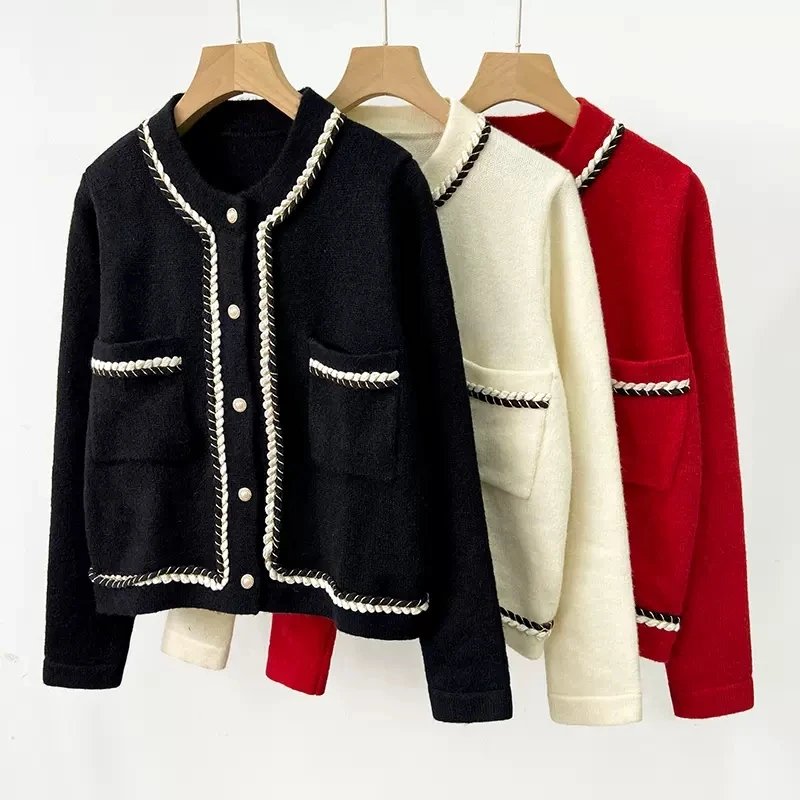 2022 autunno inverno donna maglione oversize cardigan scollo a V manica lunga maglione oversize cappotto giacche lavorate a maglia top primaverili