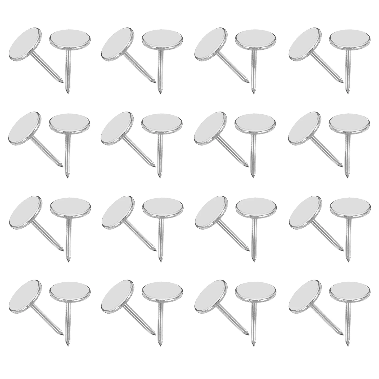 

100pcs Decorative Nails for Wood Furniture Tacks Upholstery Flat Thumb Stainless Steel Extended Length Multifunctional Ideal