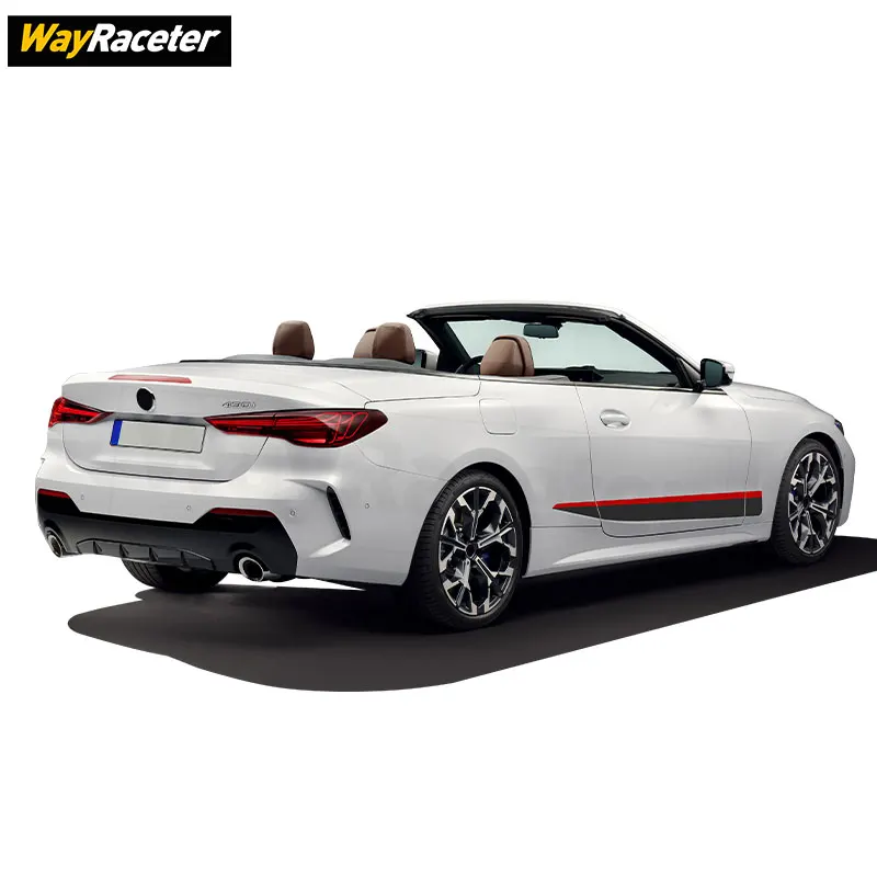 M أداء الباب الجانب المشارب ملصق ملصق حائط من الفينيل لسيارات BMW G22 440i G23 للتحويل 4 سلسلة كوبيه 2022 2023 2025 اكسسوارات