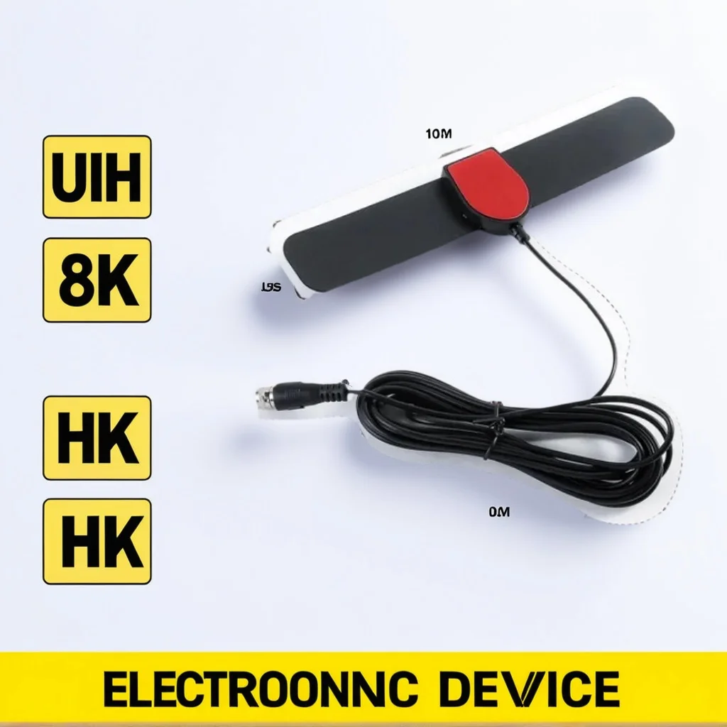 

High Gain Indoor TV Antenna - DVB-T2 ATSC 1080P Digital Amplifier with Built-in Car Antenna