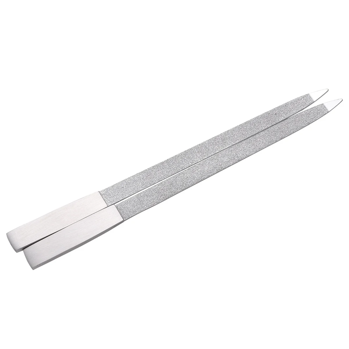 

2Pcs Nail File Stainless Steel Sanding Tool for Manicure and Nail Art Shaping Emery Board for Fingernail Trimming and Surface
