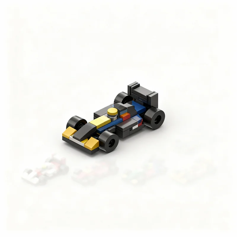 

523PCS MOC City Champions Super Car F1 Mini Model Technology DIY Creative Assembly Building Blocks Display Birthday Gift Home