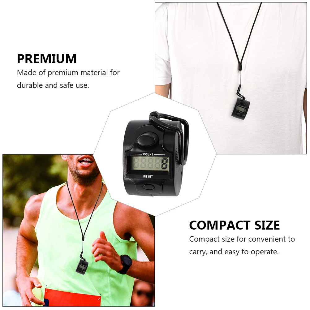 2 قطعة عداد ميكانيكي يدوي 5 أرقام عدد الفرس باليد رصيده المدمجة دائم إلى 99999 أداة رياضية للياقة البدنية