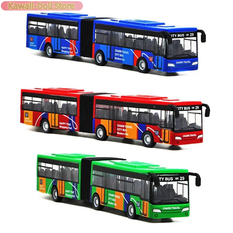 1 pezzo Inerzia Modello di Veicolo Giocattoli Educativi Per I Bambini 1/64 Pressofuso In Lega di Città Bus Tirare Indietro Auto Giocattolo Per Bambini Auto Ragazzi regalo