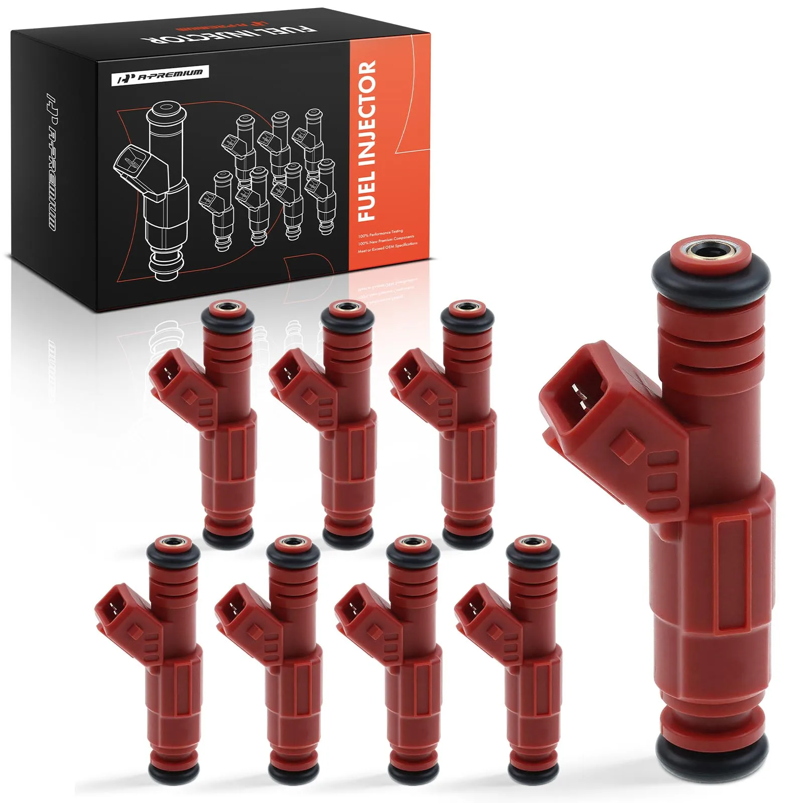 A-Premium 8Pcs Fuel Injector for Mercury Cougar 1989-1990 Ford Thunderbird 1989-1993