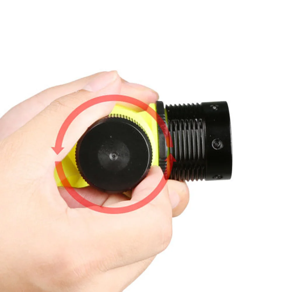 

Aluminum Alloy Waterproof LED Headlamp Yellow Underwater Flashlight for Diving Swimming Camping Hunting Outdoor Survival