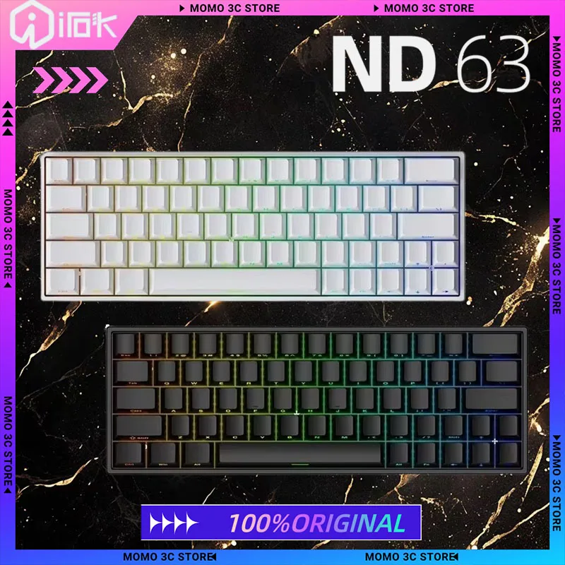 

New Irok ND63 Pro Magnetic Switch Mechanical Keyboard Wired 8K Hot Swap RGB RT Customized SOCD PC Gaming Keyboard Gamer Laptop