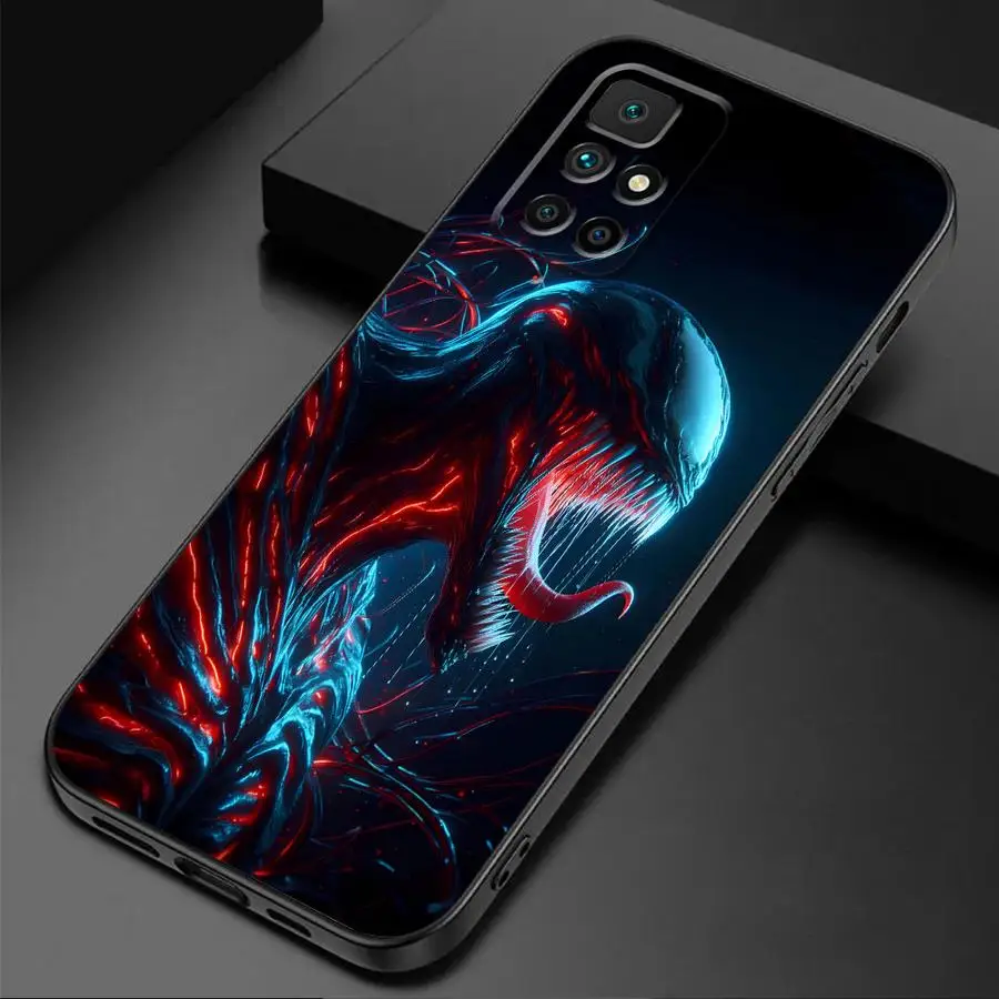 Marvel Venom Cool Cover Phone Case for Redmi Note 11 Pro 9 8 7 10S 12S 9S 11S 10 Pro 12 9T 8T 10 13 TPU Soft Shell