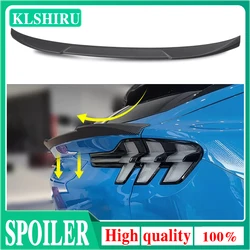 Rear Wing For Ford Mustang Mach-E 2021 2022 Mach-E Car Spoiler Wing ABS Carbon Color Rear Trunk Spoiler Auto Car Accessories